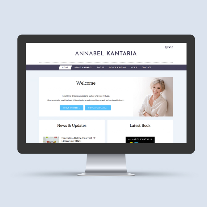 Annabel Kantaria Website Design