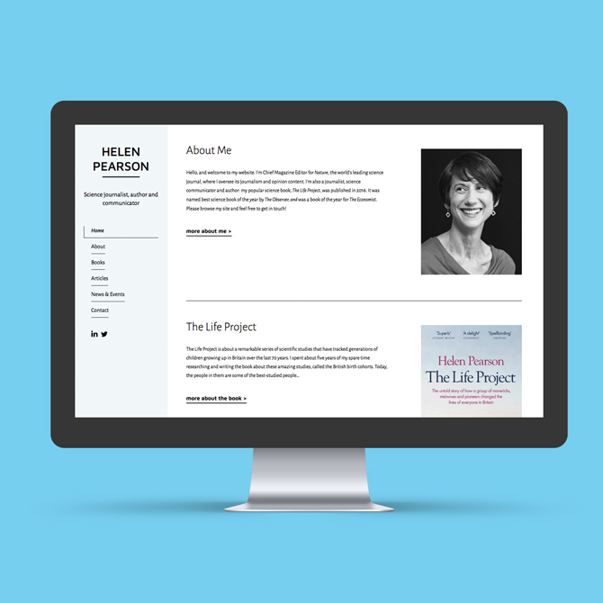 Helen Pearson Website Design
